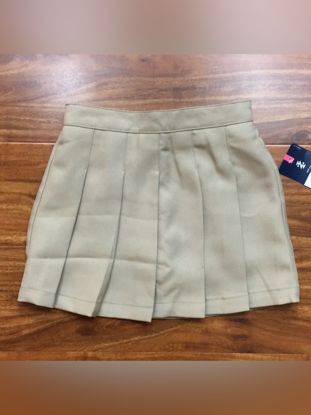 NWT New Izod Toddler Girls Khaki Pleated Skort School Uniform Size 4 Classic